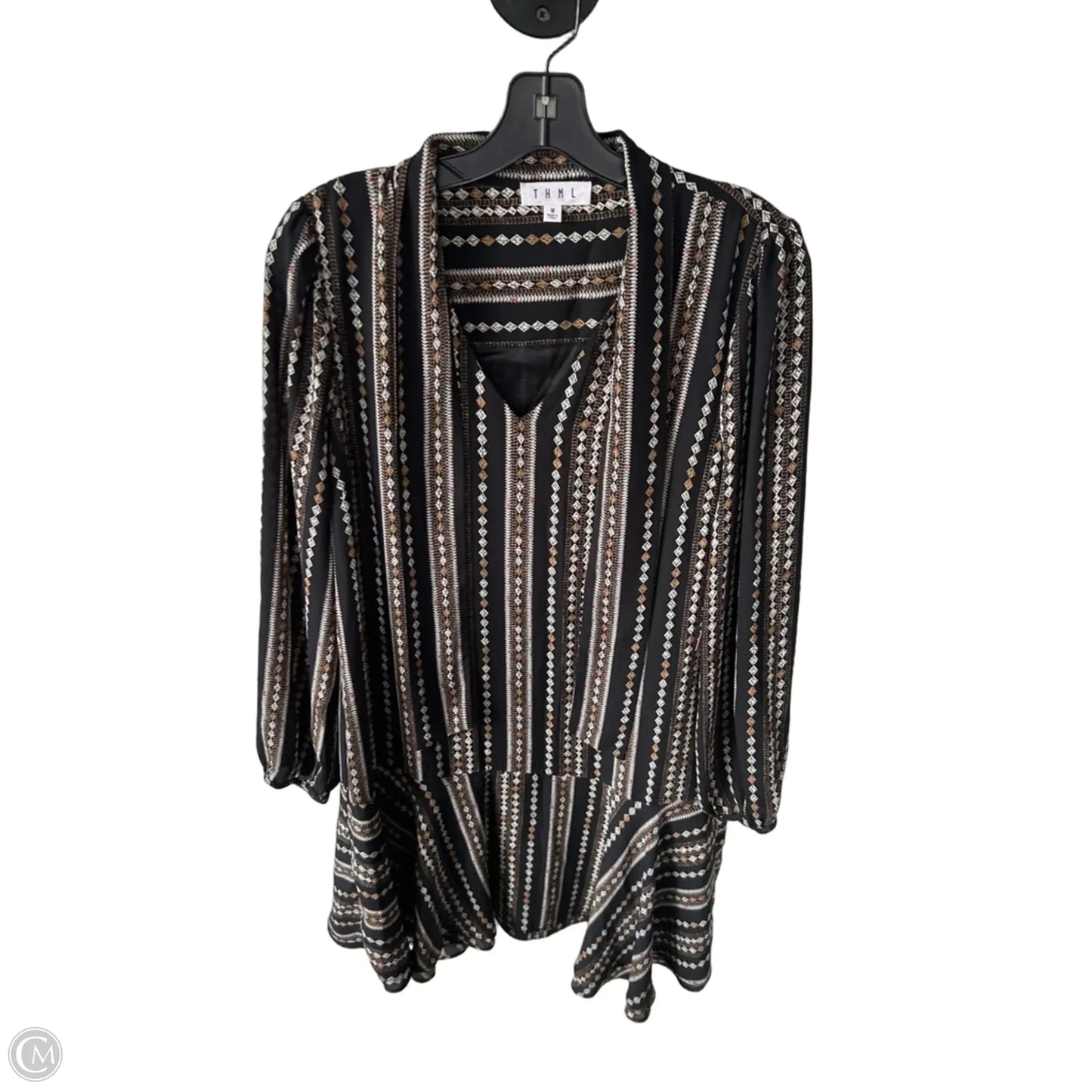 Dress Work By Thml In Black & Brown, Size: M