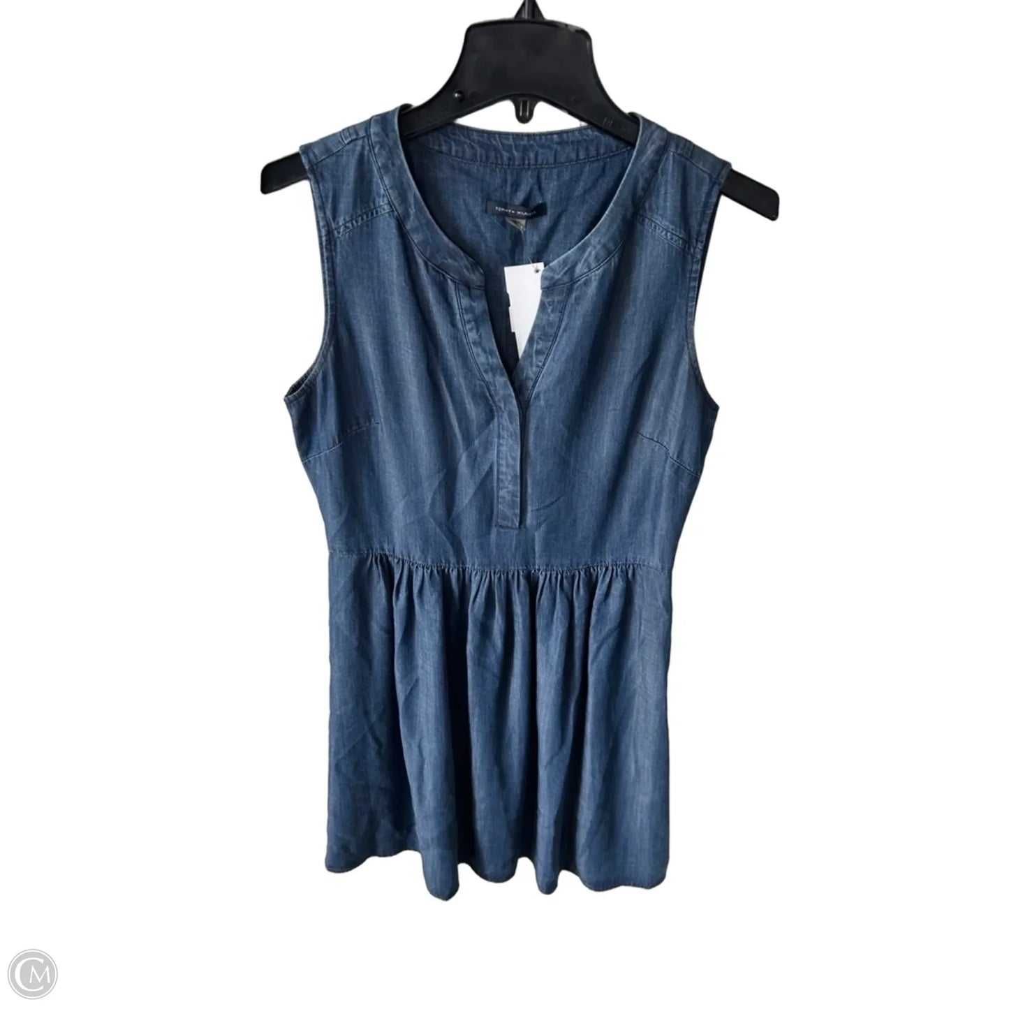 Dress Work By Tommy Hilfiger In Blue Denim, Size: M