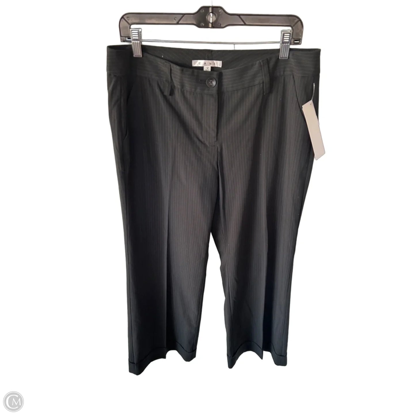 Pants Dress By Cabi In Black & Grey, Size: 12