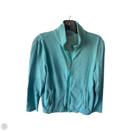 Sweatshirt Collar By Talbots In Green, Size: M