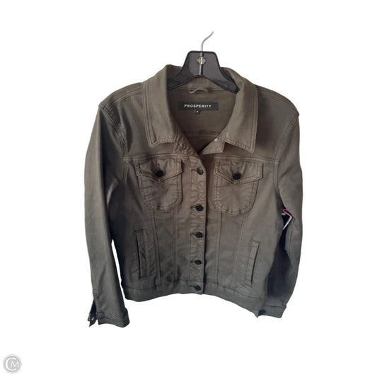Jacket Denim By Cmc In Green, Size: M