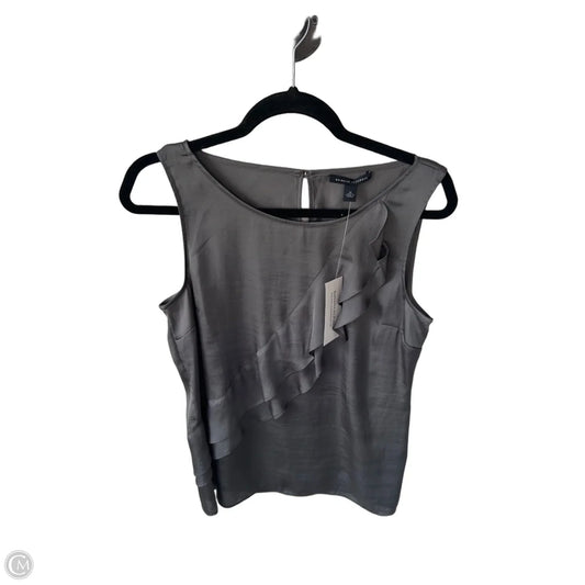 Blouse Sleeveless By Banana Republic In Grey, Size: M