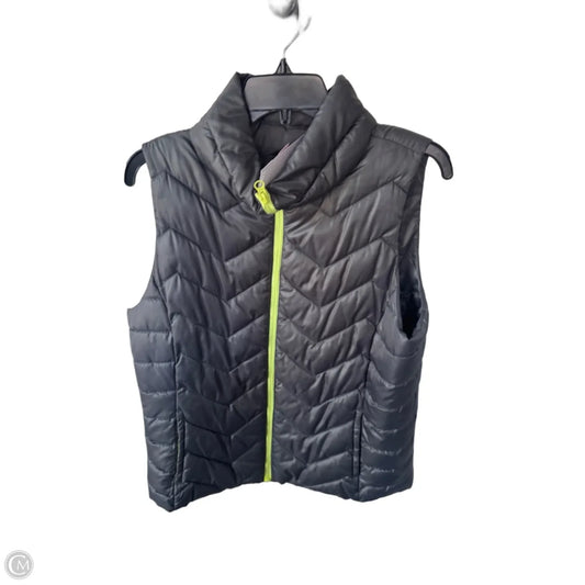Vest Puffer & Quilted By So In Grey & Yellow, Size: Xl