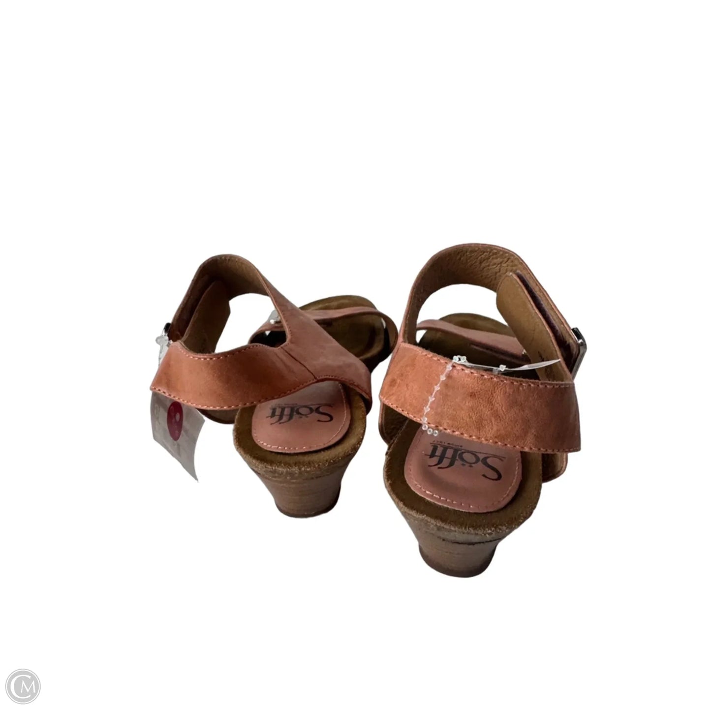 Sandals Heels Wedge By Sofft In Brown, Size: 9