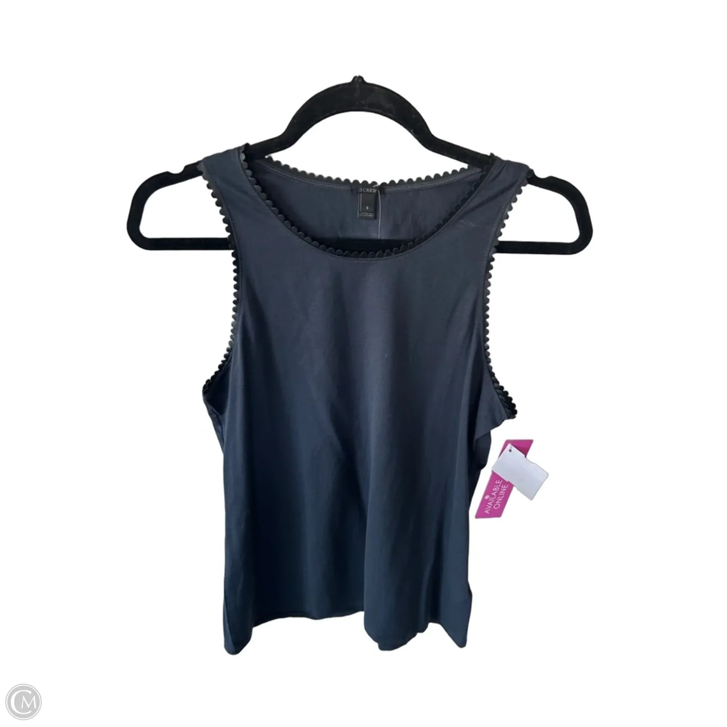 Top Sleeveless By J. Crew In Black & Blue, Size: M