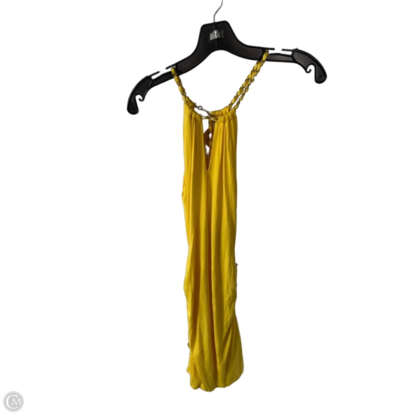 Dress Casual Midi By Cache In Yellow, Size: M