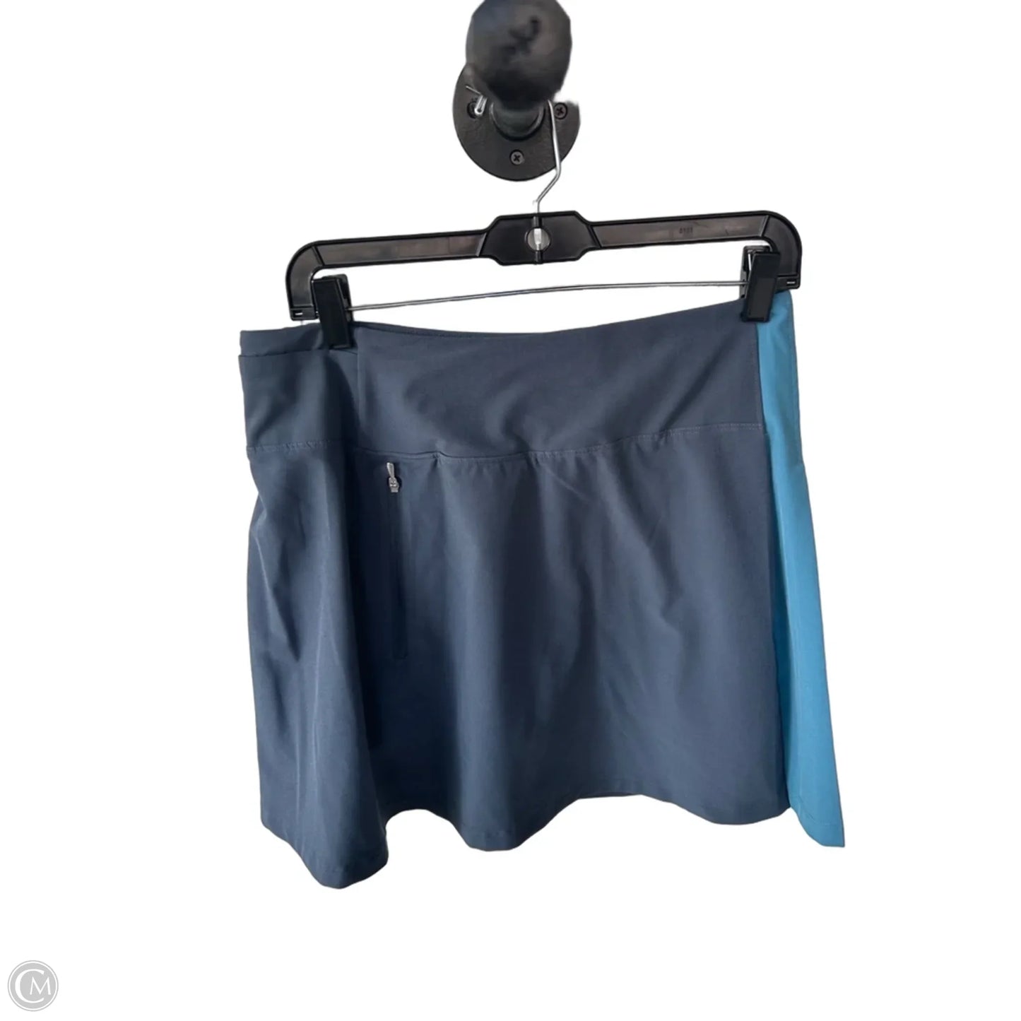Athletic Skort By Athleta In Blue & Grey, Size: M