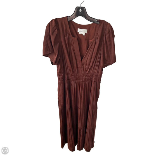 Dress Casual Maxi By Anthropologie In Brown, Size: M