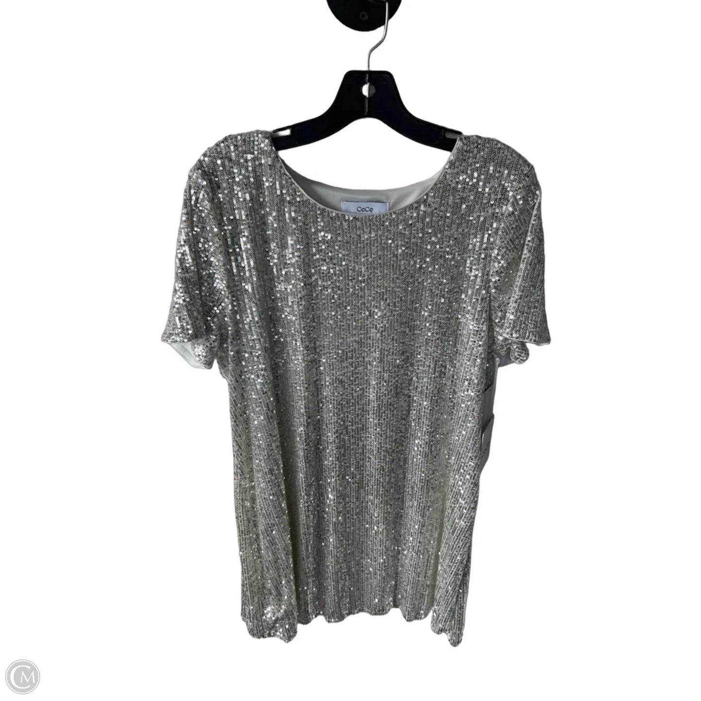 Dress Party Short By Cece In Cream & Silver, Size: L
