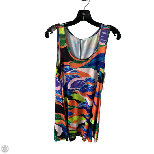 Dress Casual Short By Clothes Mentor In Orange & Purple, Size: Xl