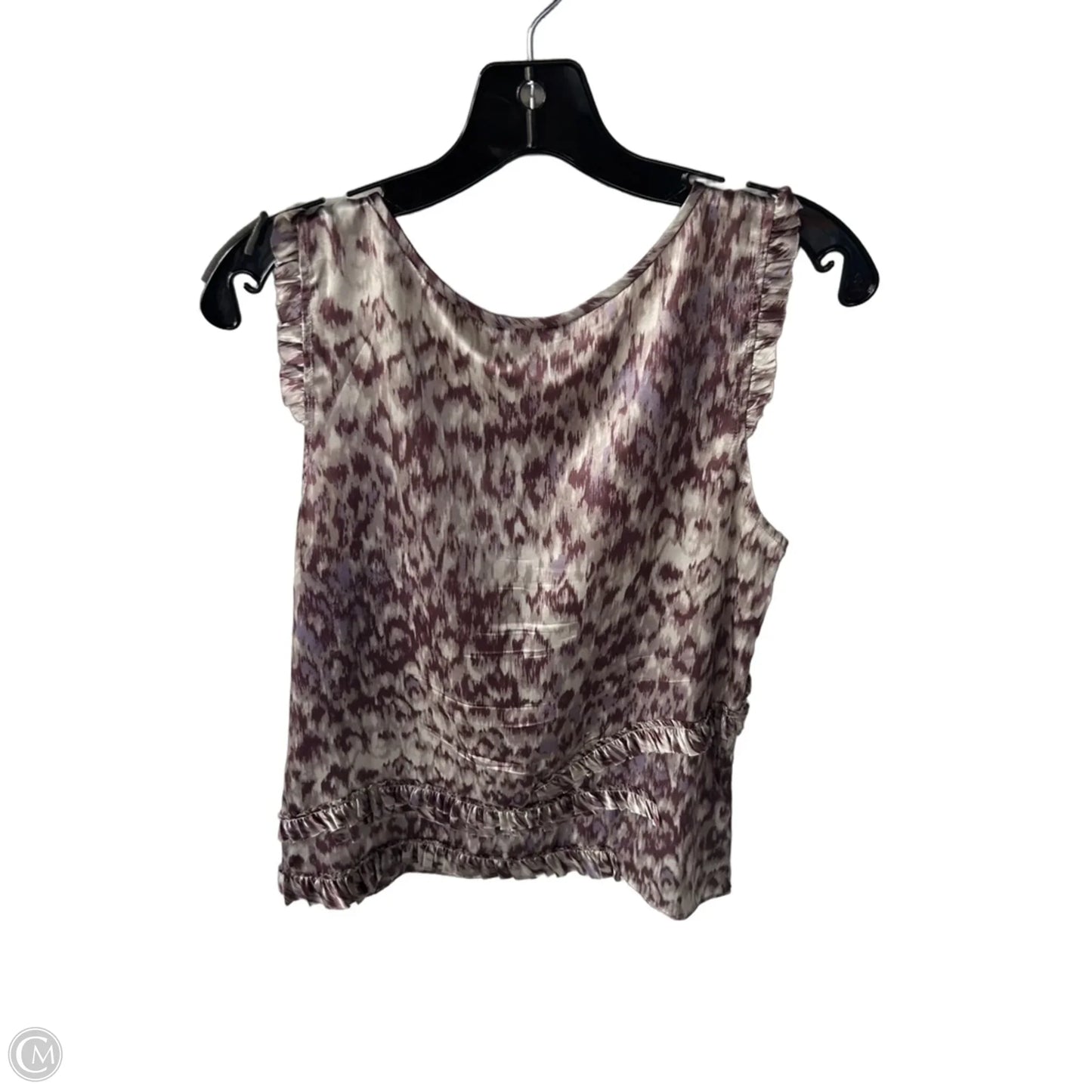 Blouse Sleeveless By J. Crew In Brown & Purple, Size: S