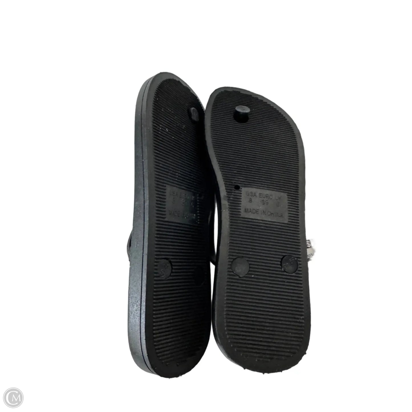 Sandals Flip Flops By Capelli In Black & White, Size: 8