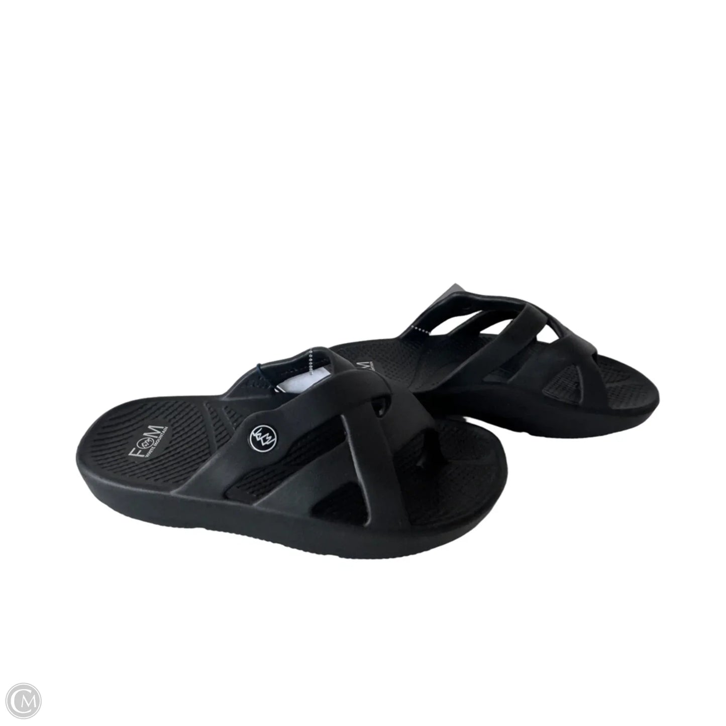 Sandals Flip Flops By White Mountain In Black, Size: 8