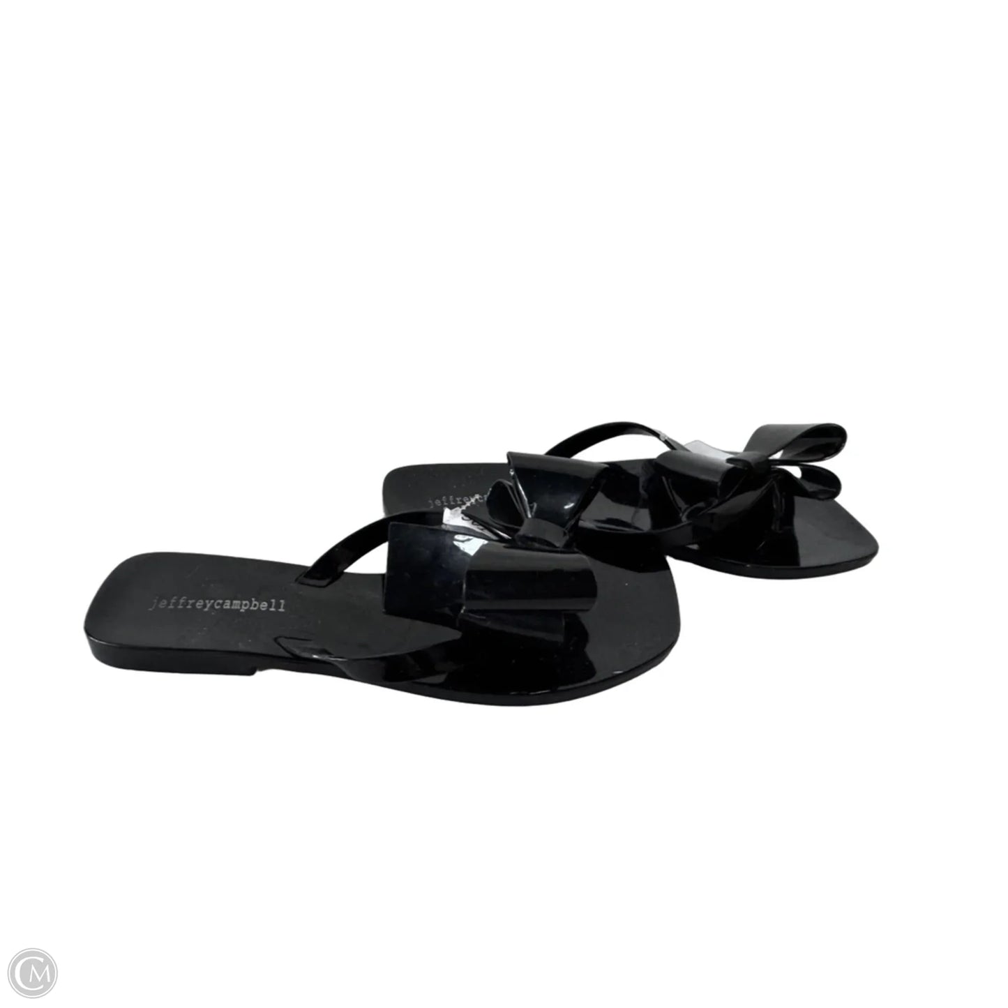 Sandals Flip Flops By Jeffrey Campbell In Black, Size: 9