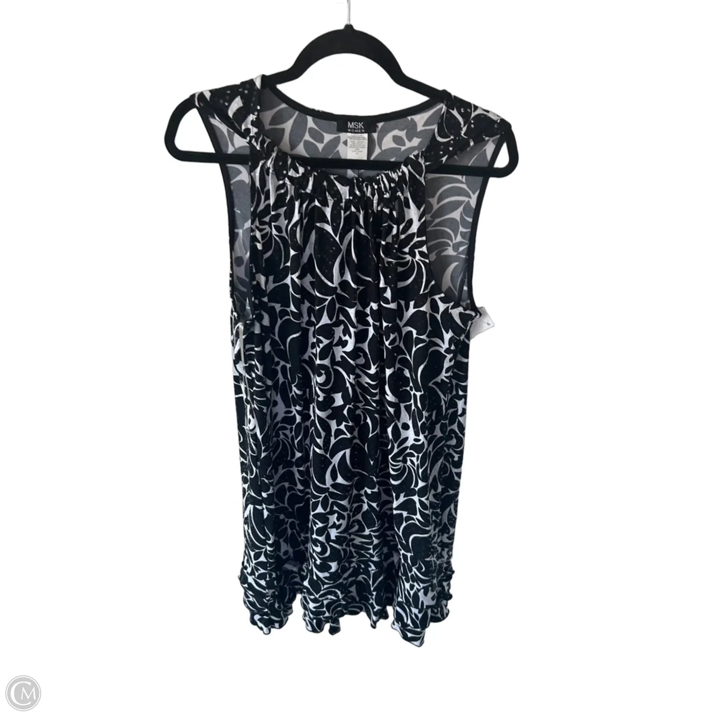 Dress Party Midi By Msk In Black & White, Size: 0