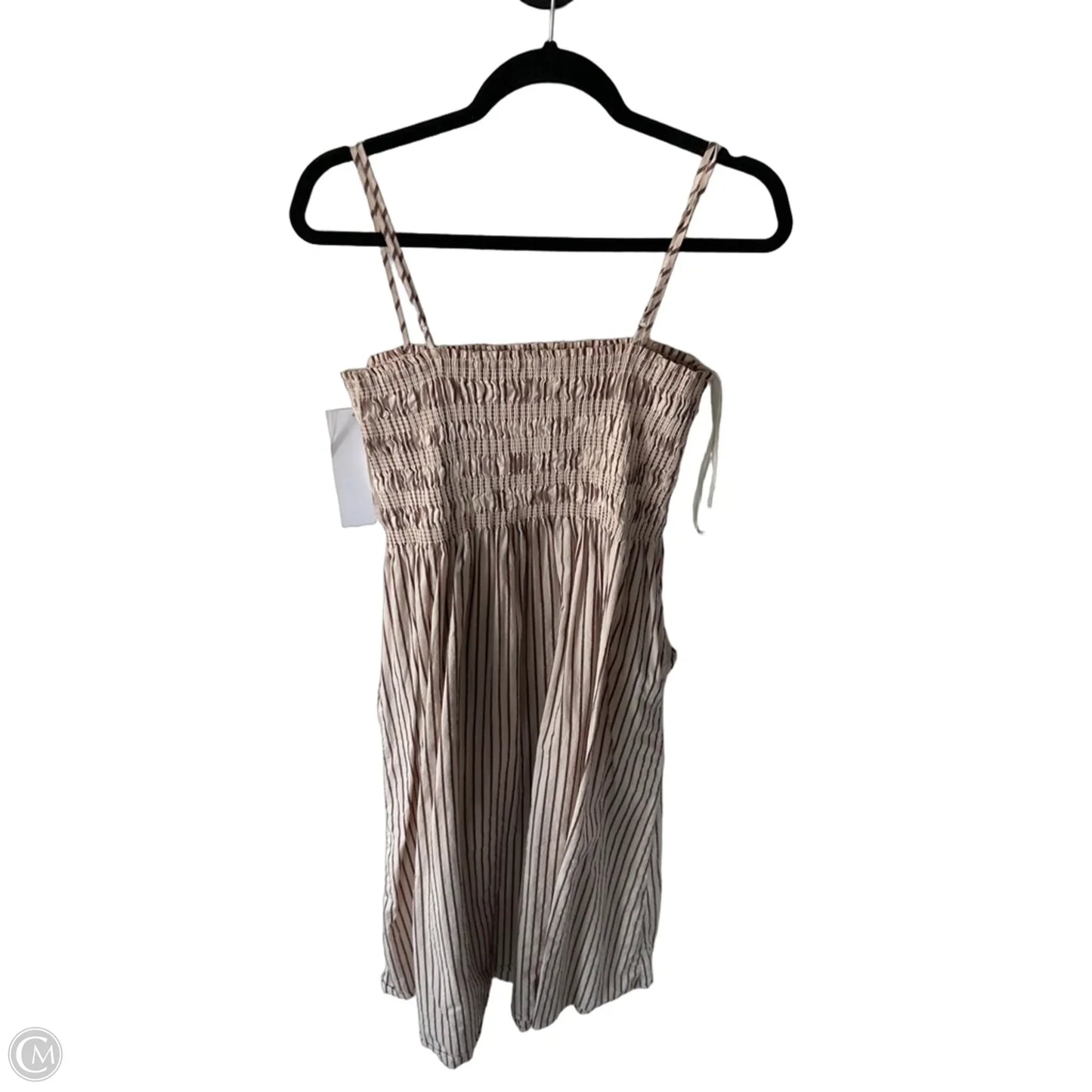 Dress Casual Midi By Pistola In Brown & Cream, Size: L