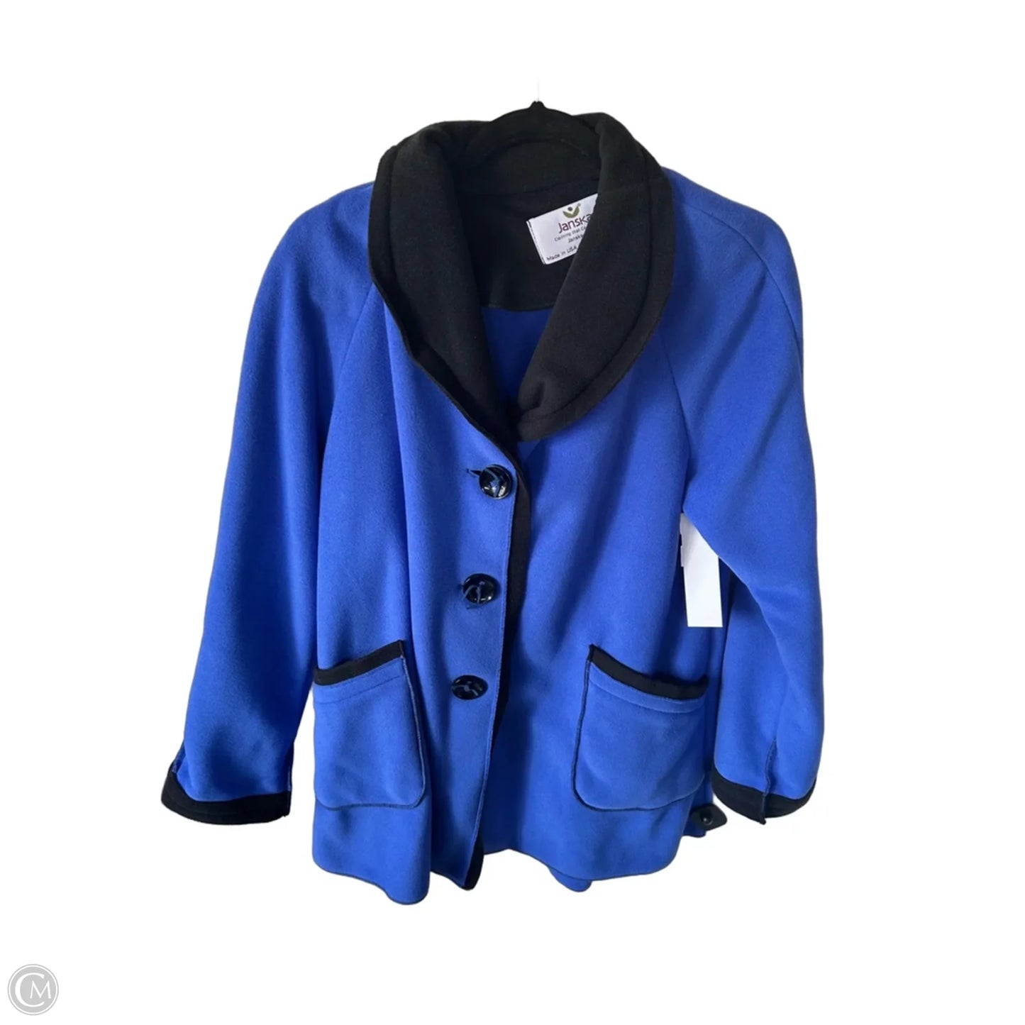 Jacket Other By Clothes Mentor In Black & Blue, Size: M