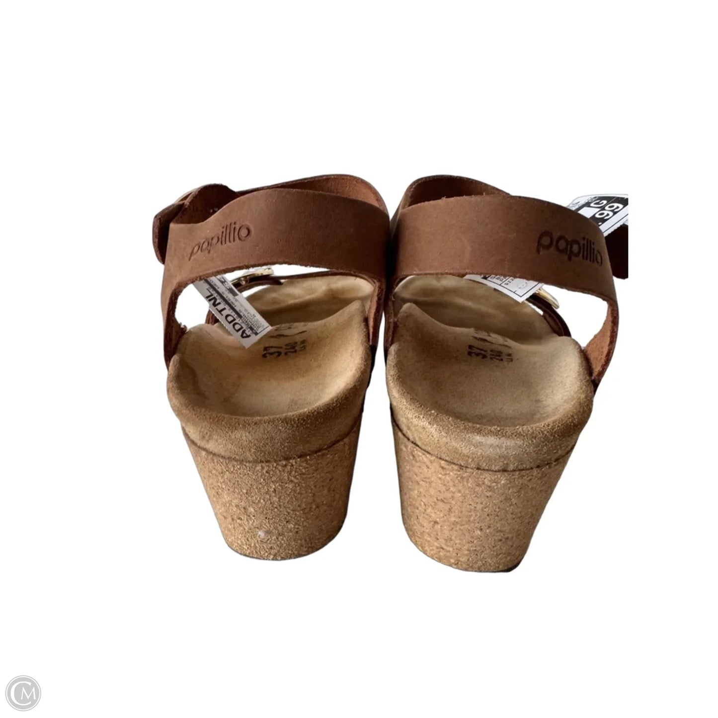 Sandals Heels Wedge By Cmb In Brown, Size: 6