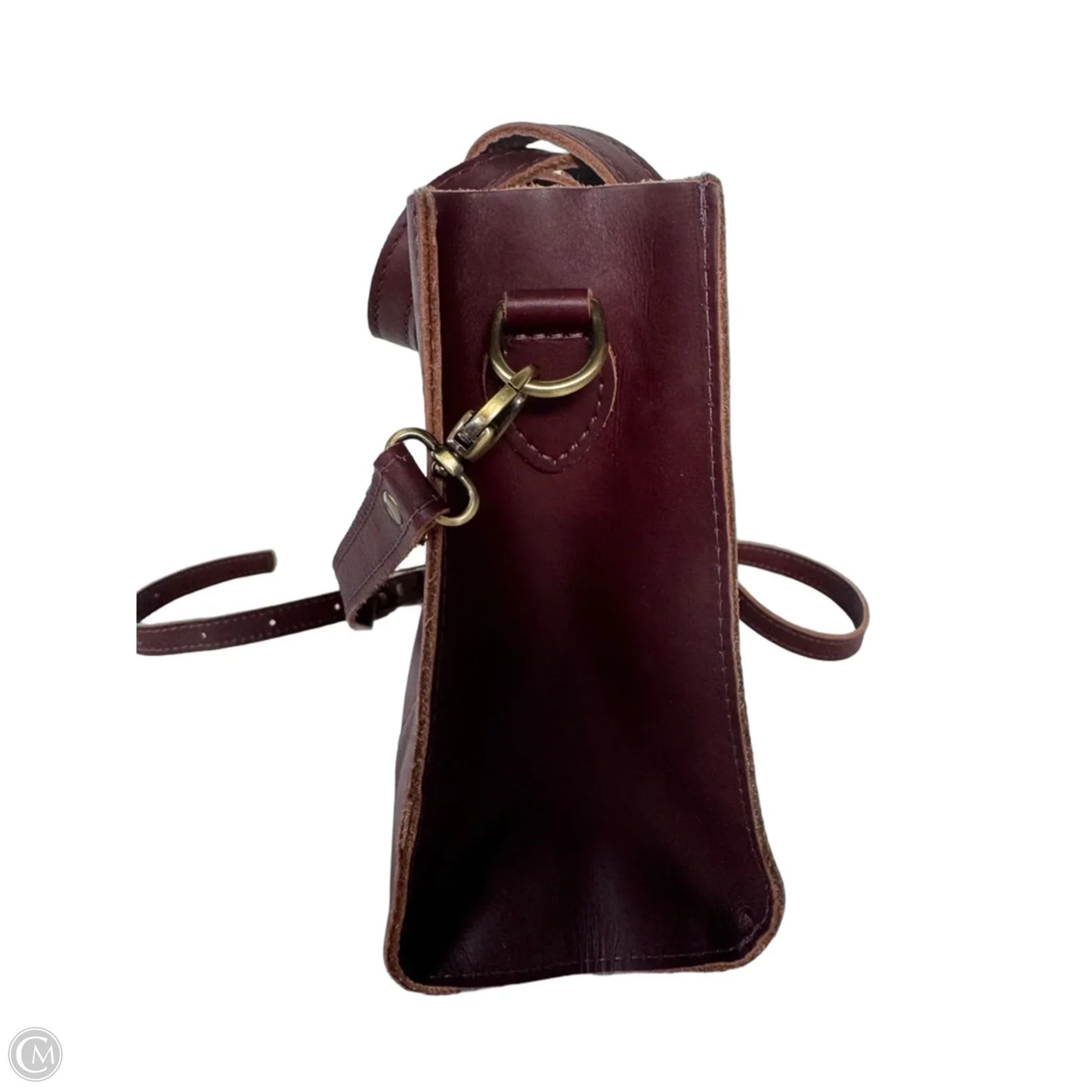 Handbag Leather By Portland Leather, Size: Large