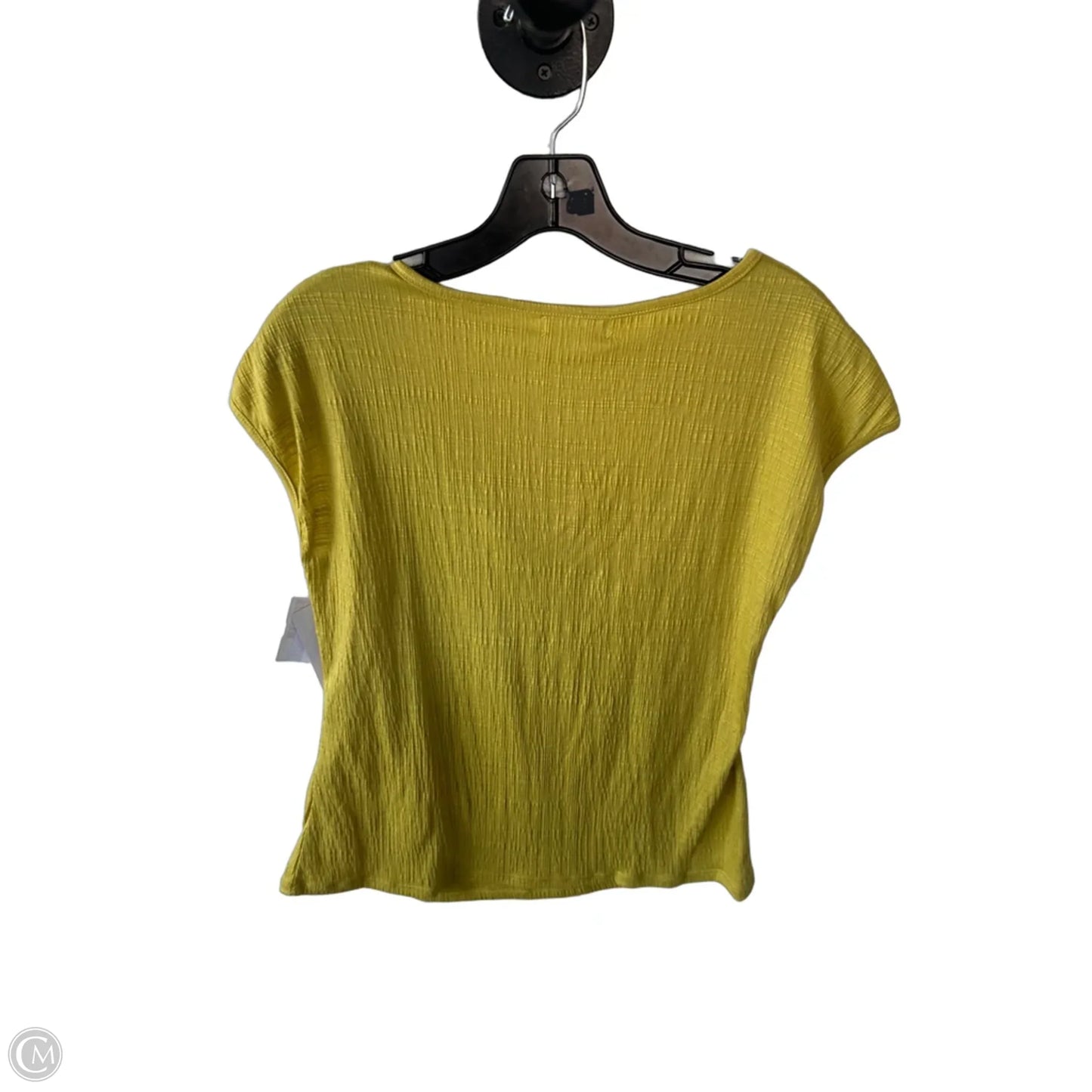 Top Sleeveless By Max Studio In Green & Yellow, Size: L