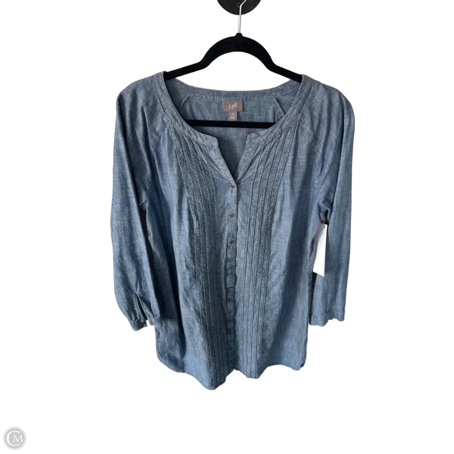 Dress Casual Short By J. Jill In Blue Denim, Size: Mp