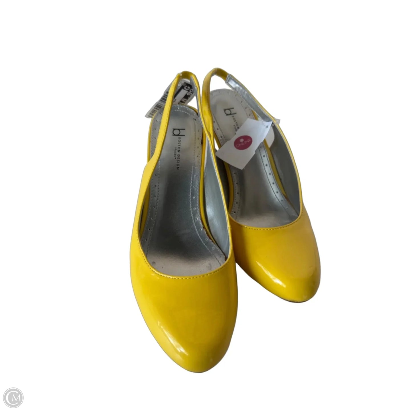 Shoes Heels Kitten By Clothes Mentor In Yellow, Size: 7