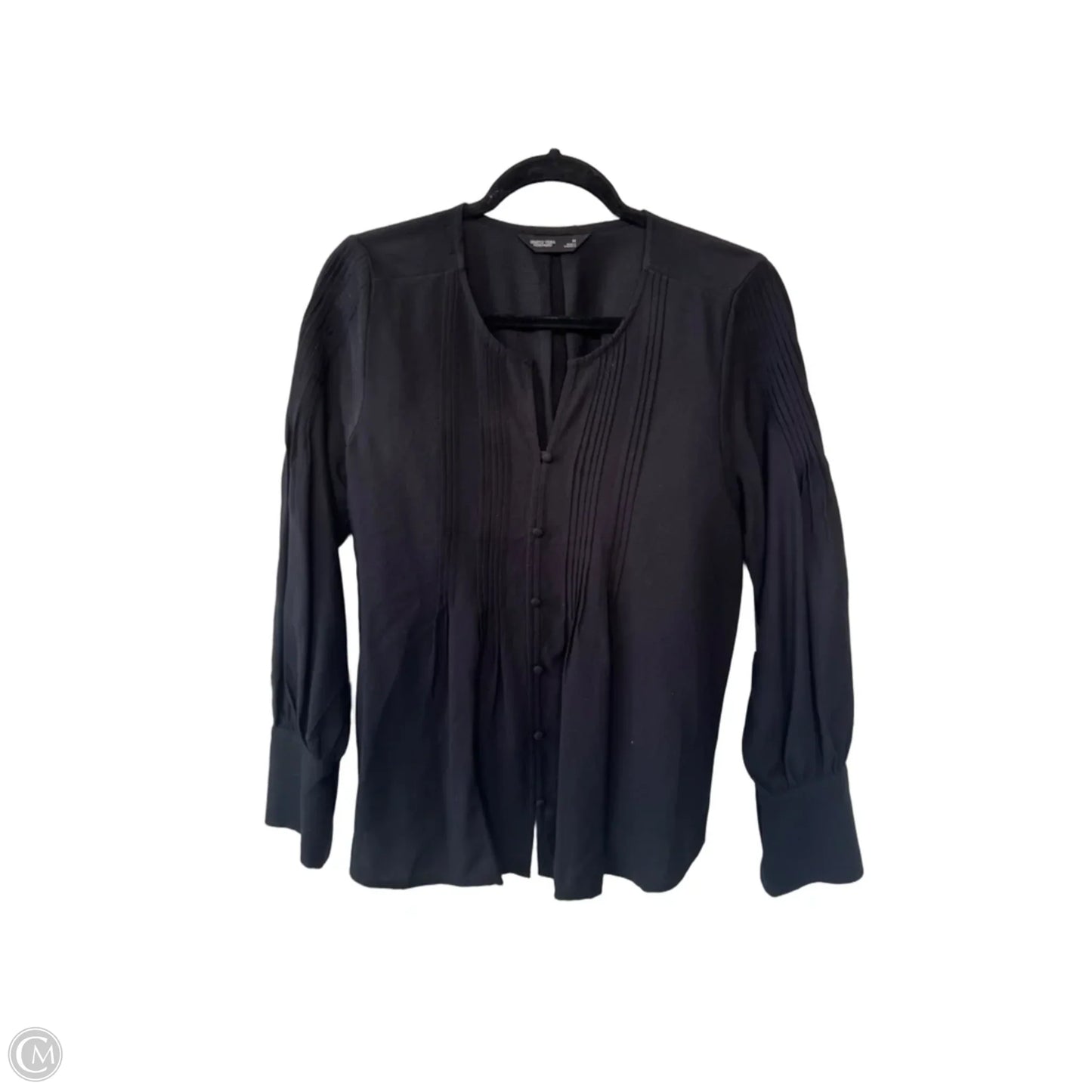 Blouse Long Sleeve By Simply Vera In Black, Size: M
