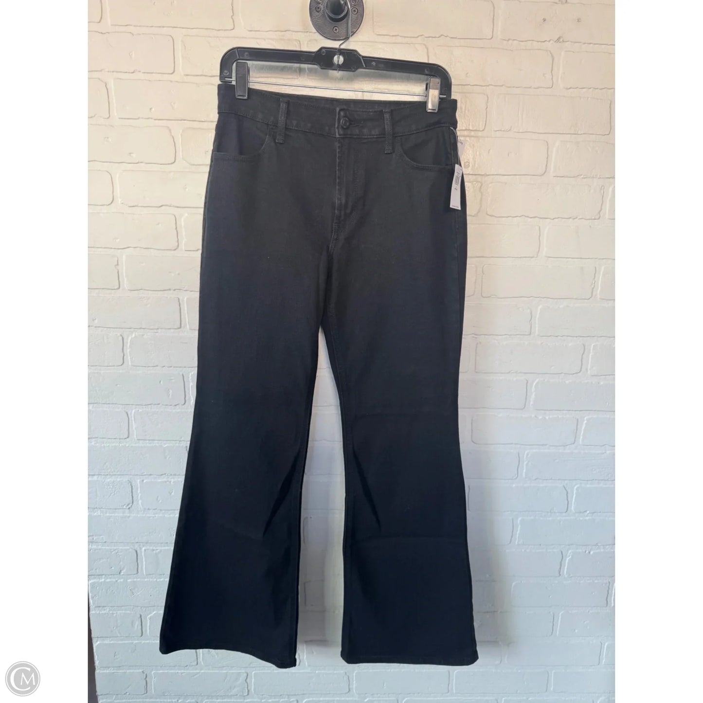Jeans Flared By Old Navy In Black Denim, Size: 6p