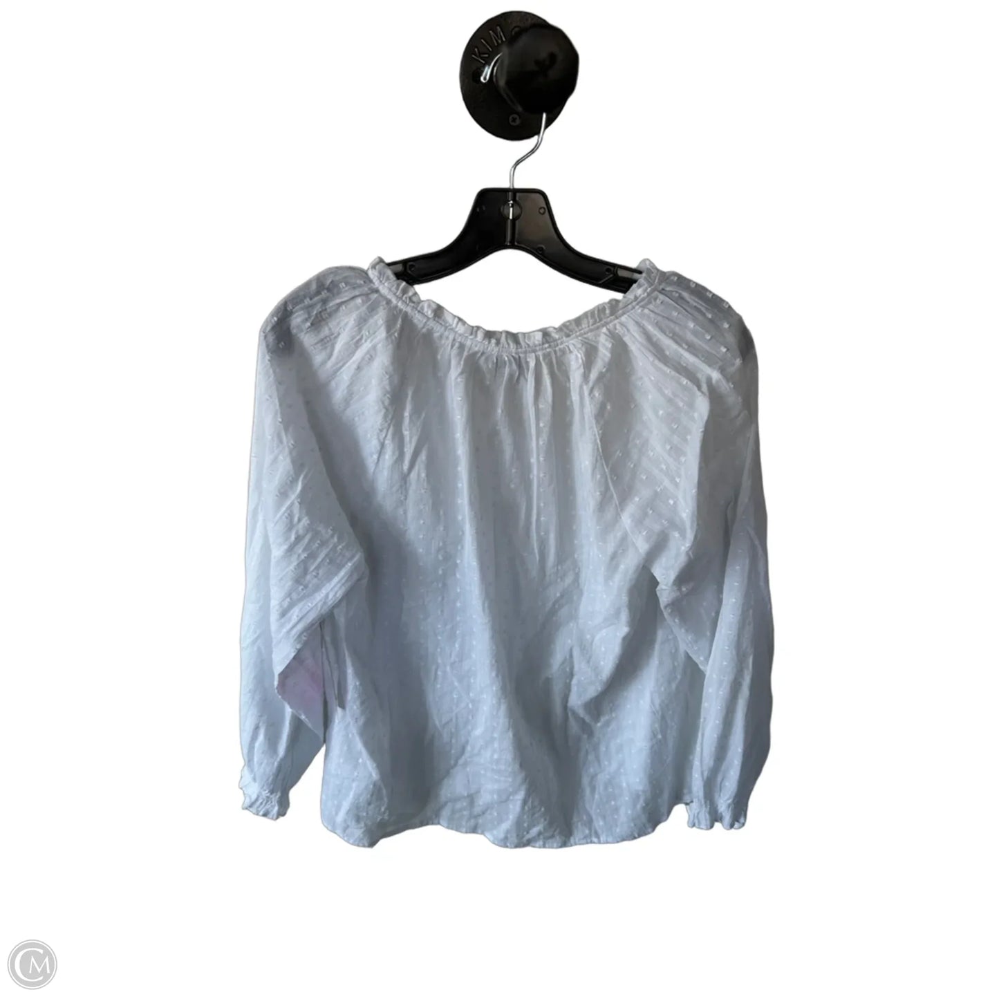 Blouse 3/4 Sleeve By J. Crew In White, Size: M