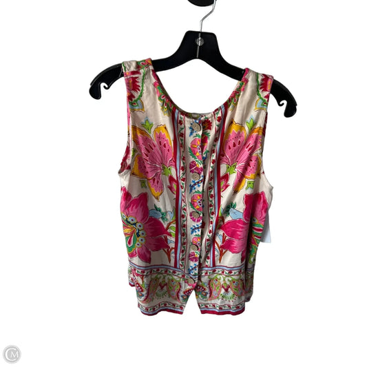 Blouse Sleeveless By Rachel Zoe In Pink & Tan, Size: Xl