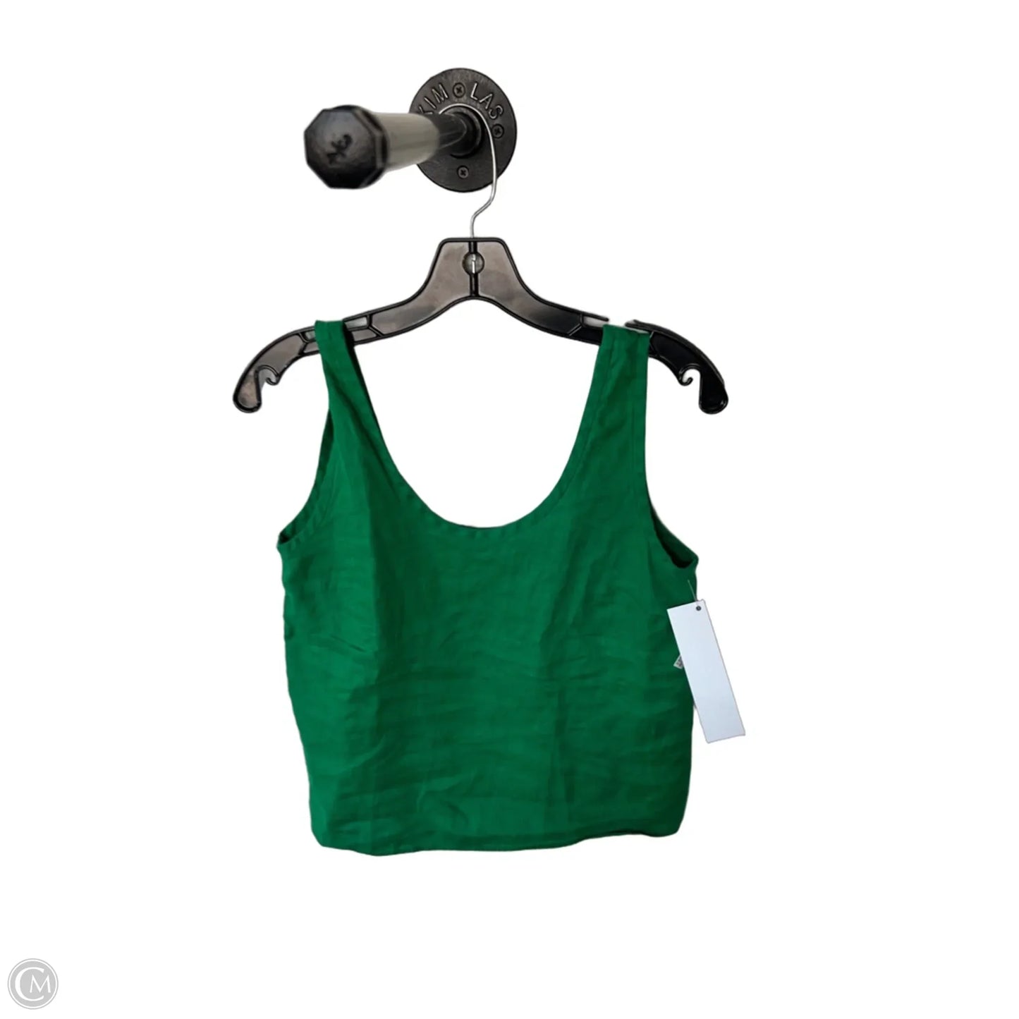 Blouse Sleeveless By Everlane In Green, Size: Xxs