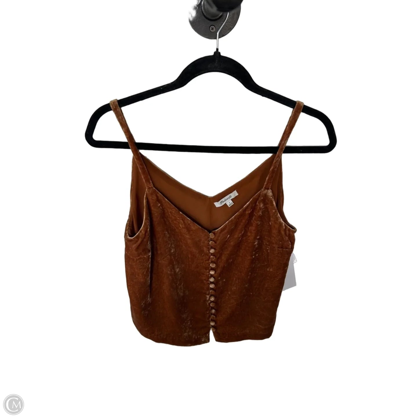 Top Sleeveless By Madewell In Gold, Size: Xs