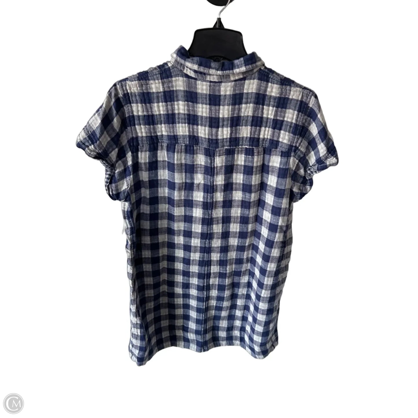 Dress Casual Short By J. Crew In Blue & Cream, Size: Xl