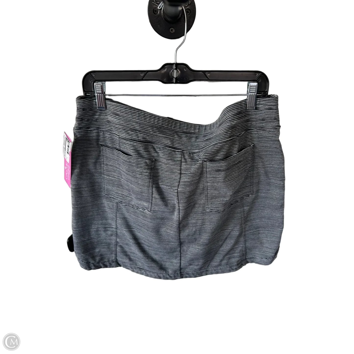 Athletic Skort By Athleta In Grey & White, Size: L
