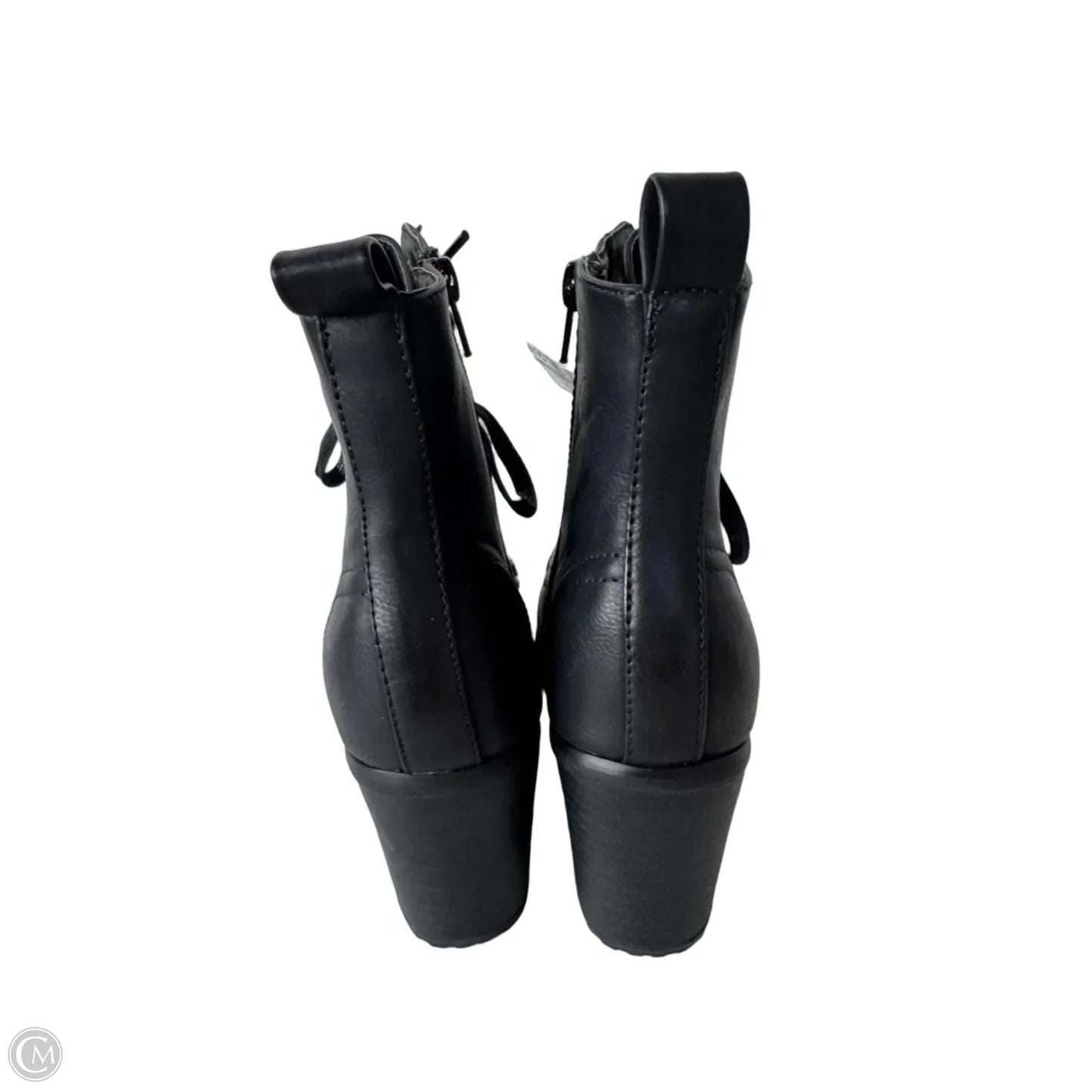 Boots Ankle Heels By Clothes Mentor In Black, Size: 7
