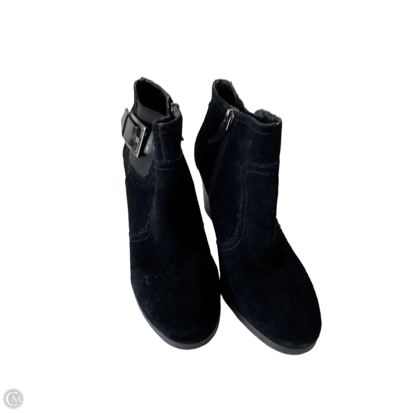 Boots Ankle Heels By Franco Sarto In Black, Size: 7