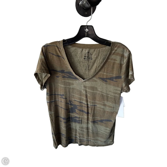 Top Short Sleeve Basic By Well Worn In Camouflage Print, Size: Xl