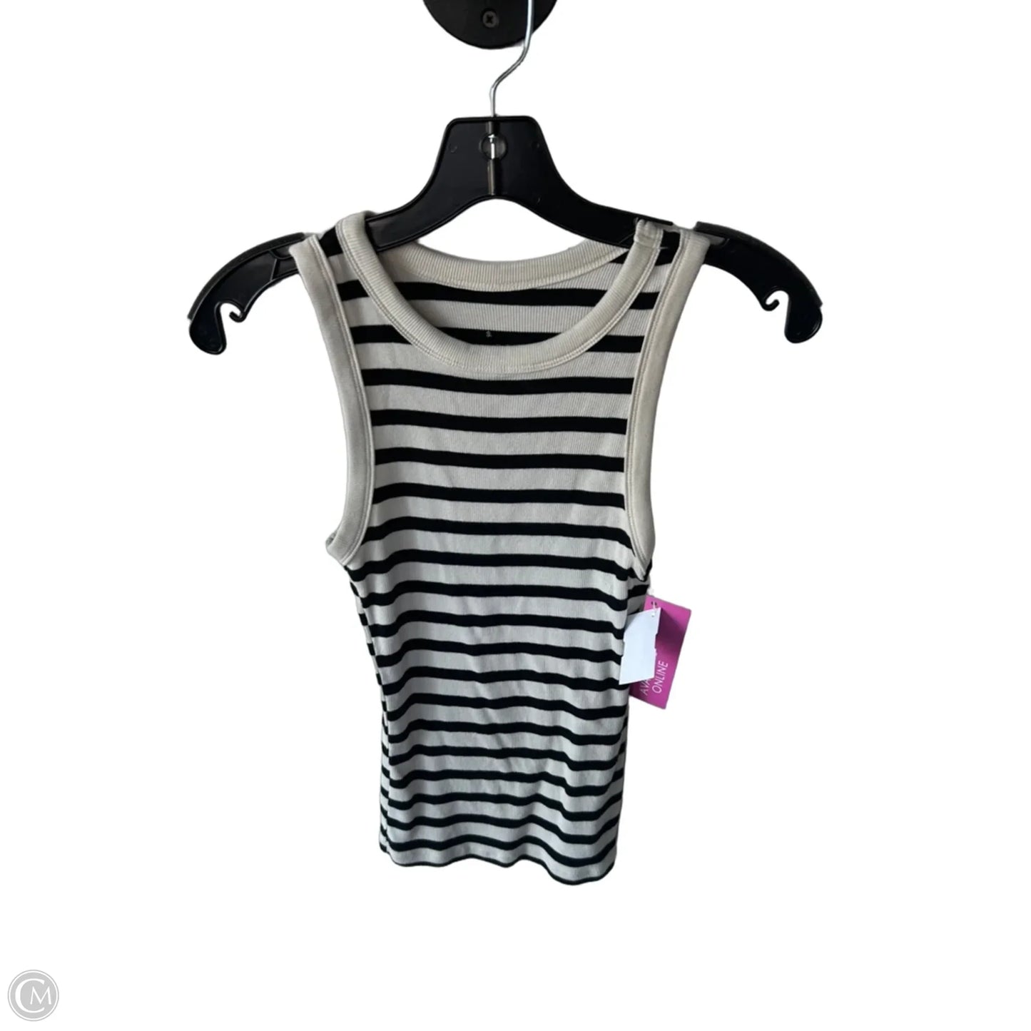 Tank Top By A New Day In Black & Cream, Size: Xs