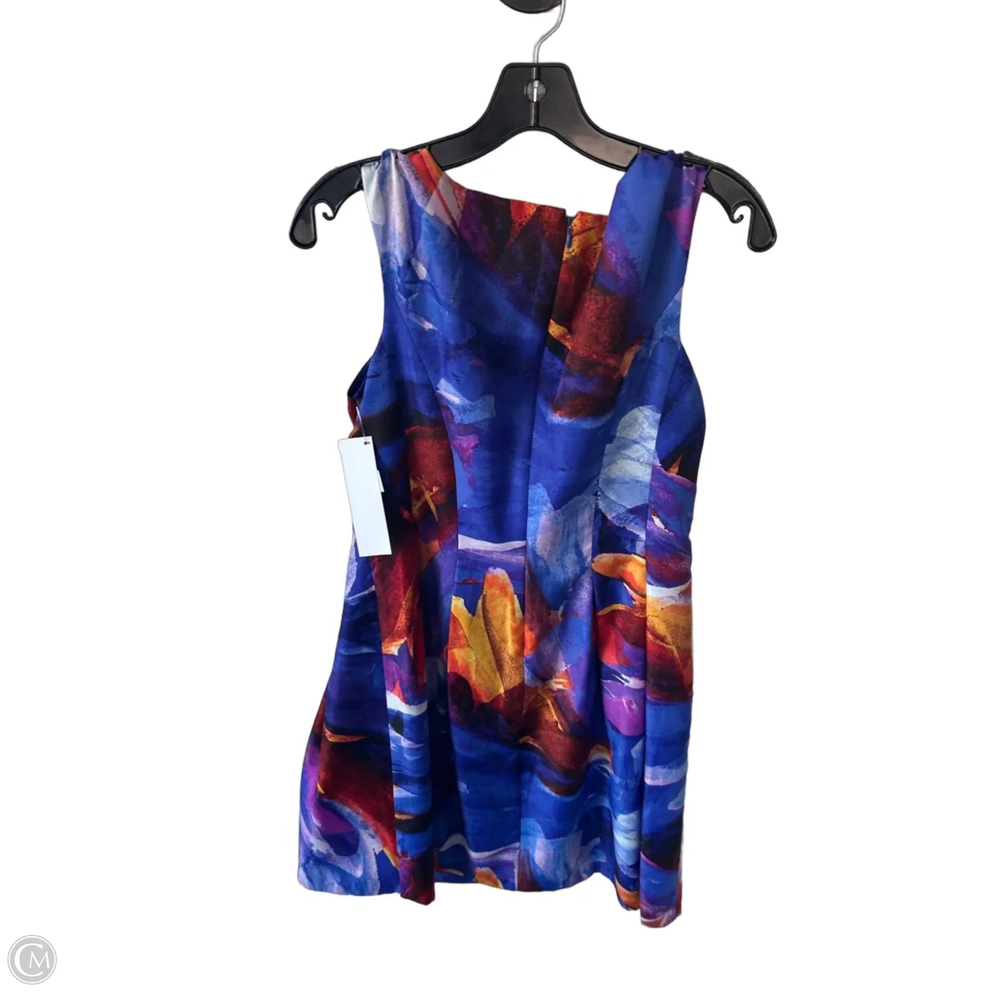 Dress Party Midi By Ellen Tracy In Blue & White, Size: M