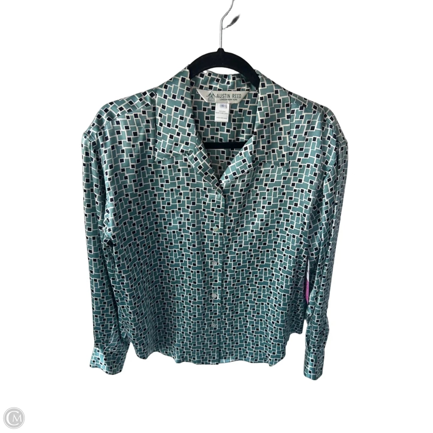Blouse Long Sleeve By Clothes Mentor In Grey, Size: M