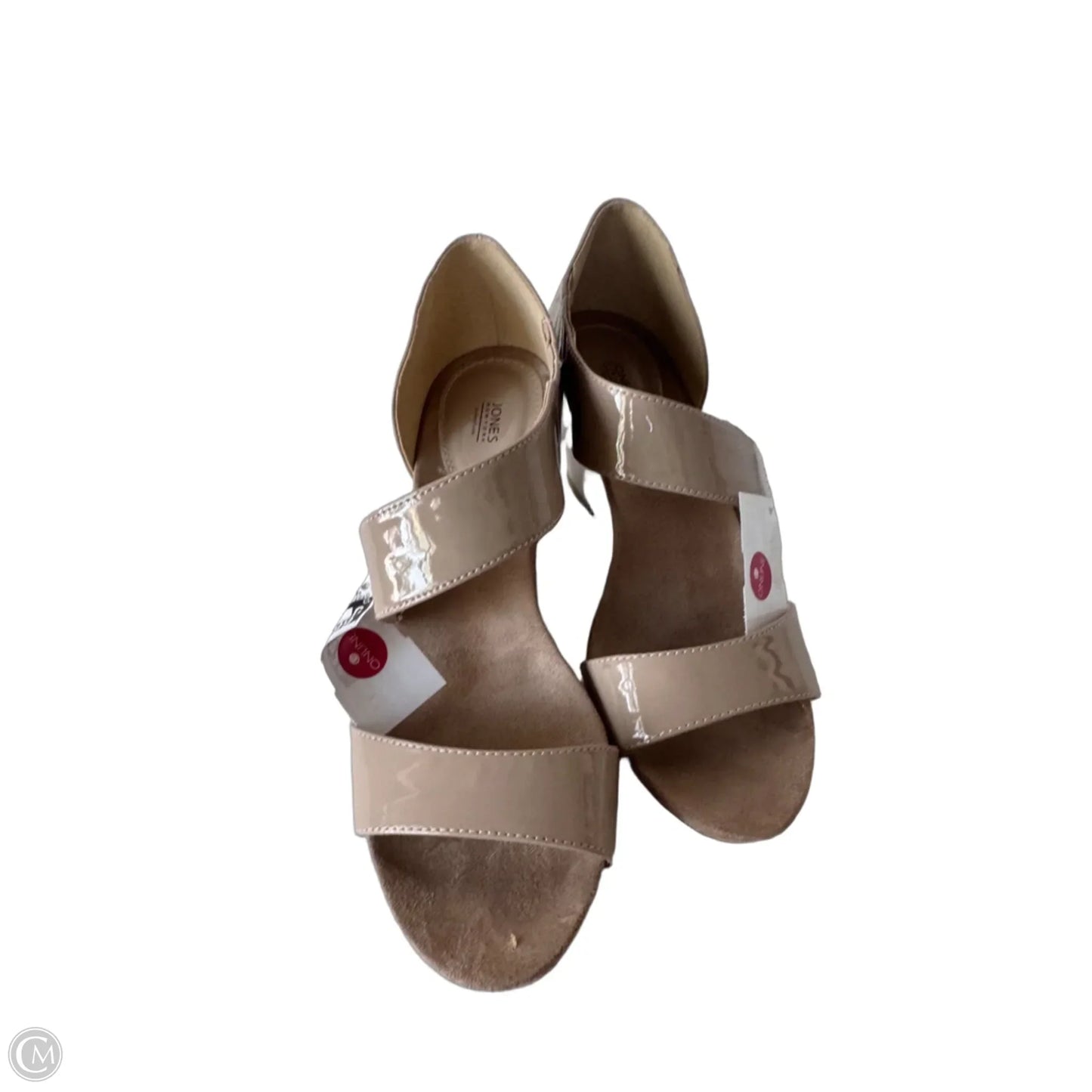 Sandals Heels Wedge By Jones New York In Tan, Size: 8.5