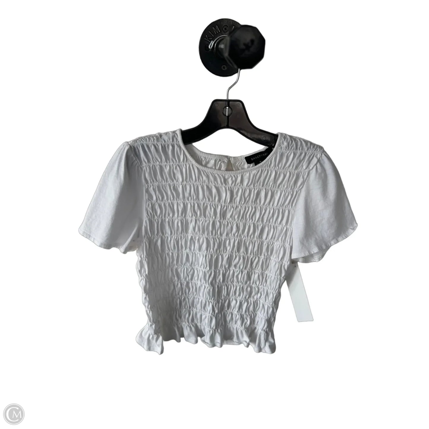 Top Short Sleeve By Sanctuary In White, Size: M
