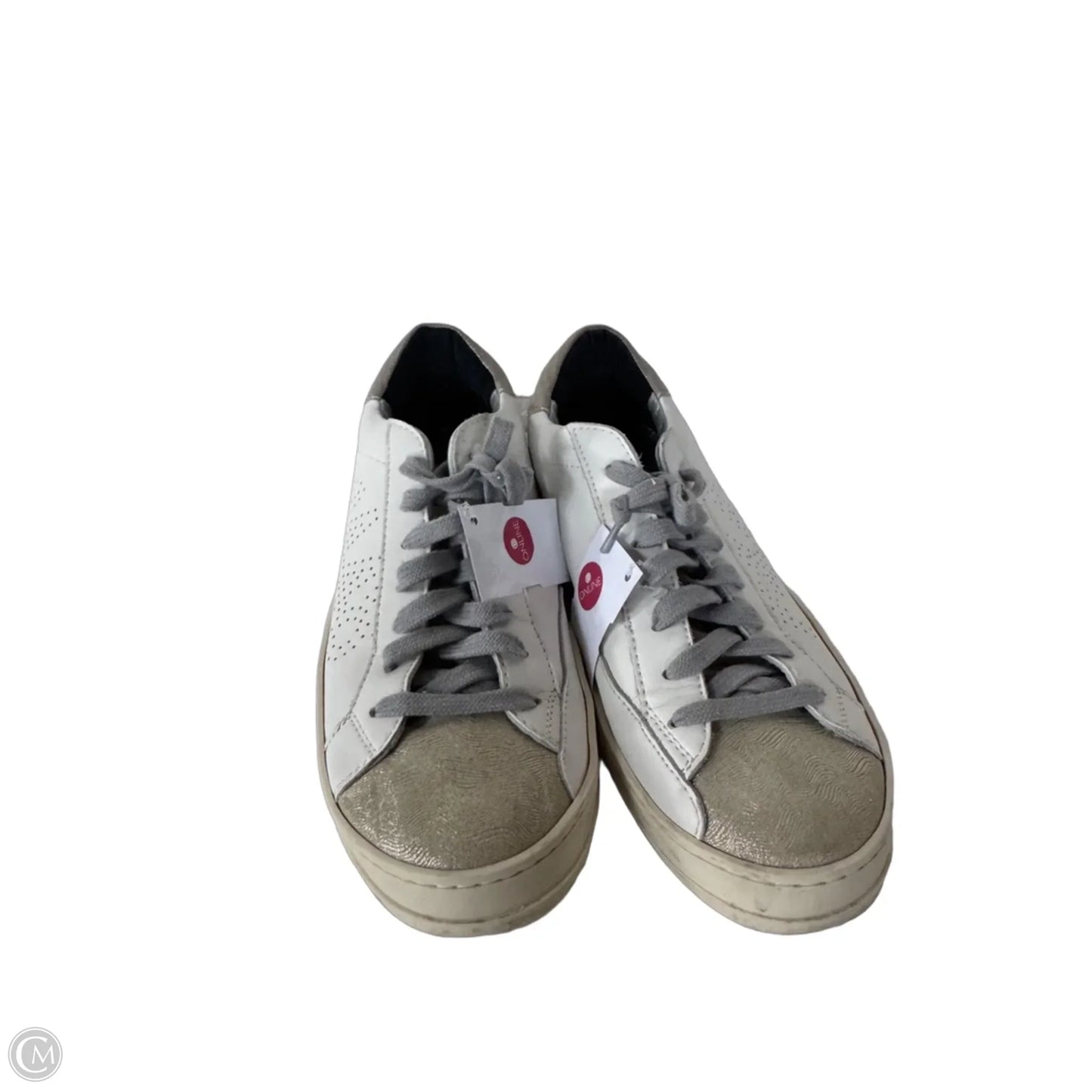 Shoes Sneakers By P448 In Cream & White, Size: 9.5