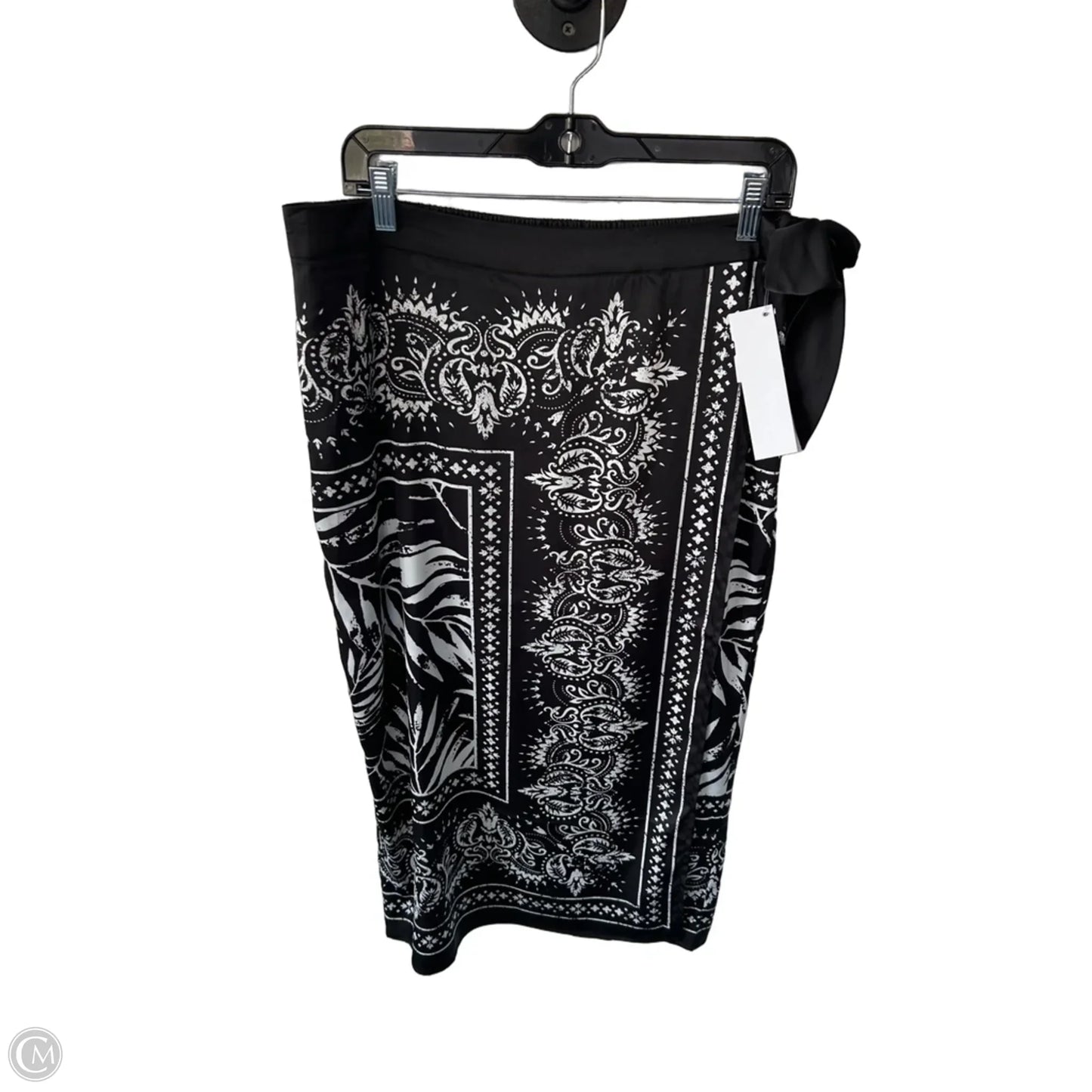 Skirt Midi By Rachel Zoe In Black & White, Size: L
