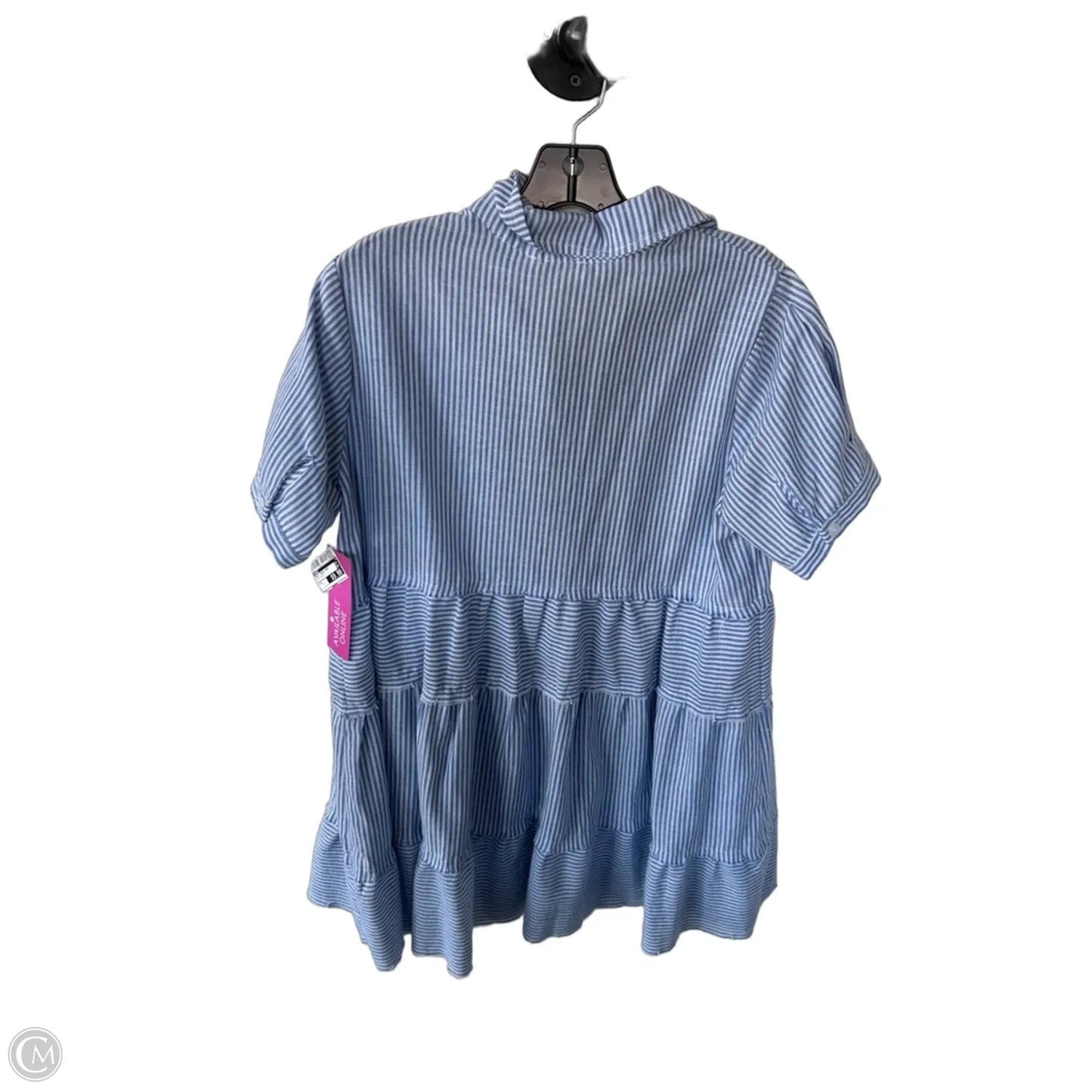 Dress Casual Short By Umgee In Blue & White, Size: S