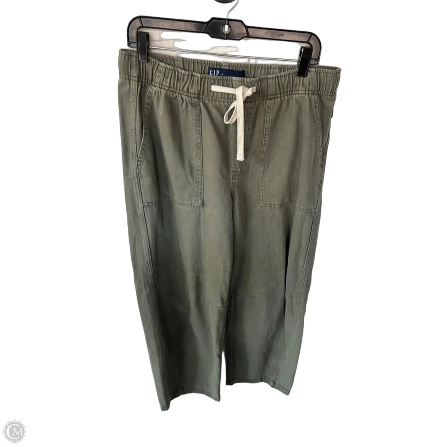 Jeans Straight By Gap In Green Denim, Size: M