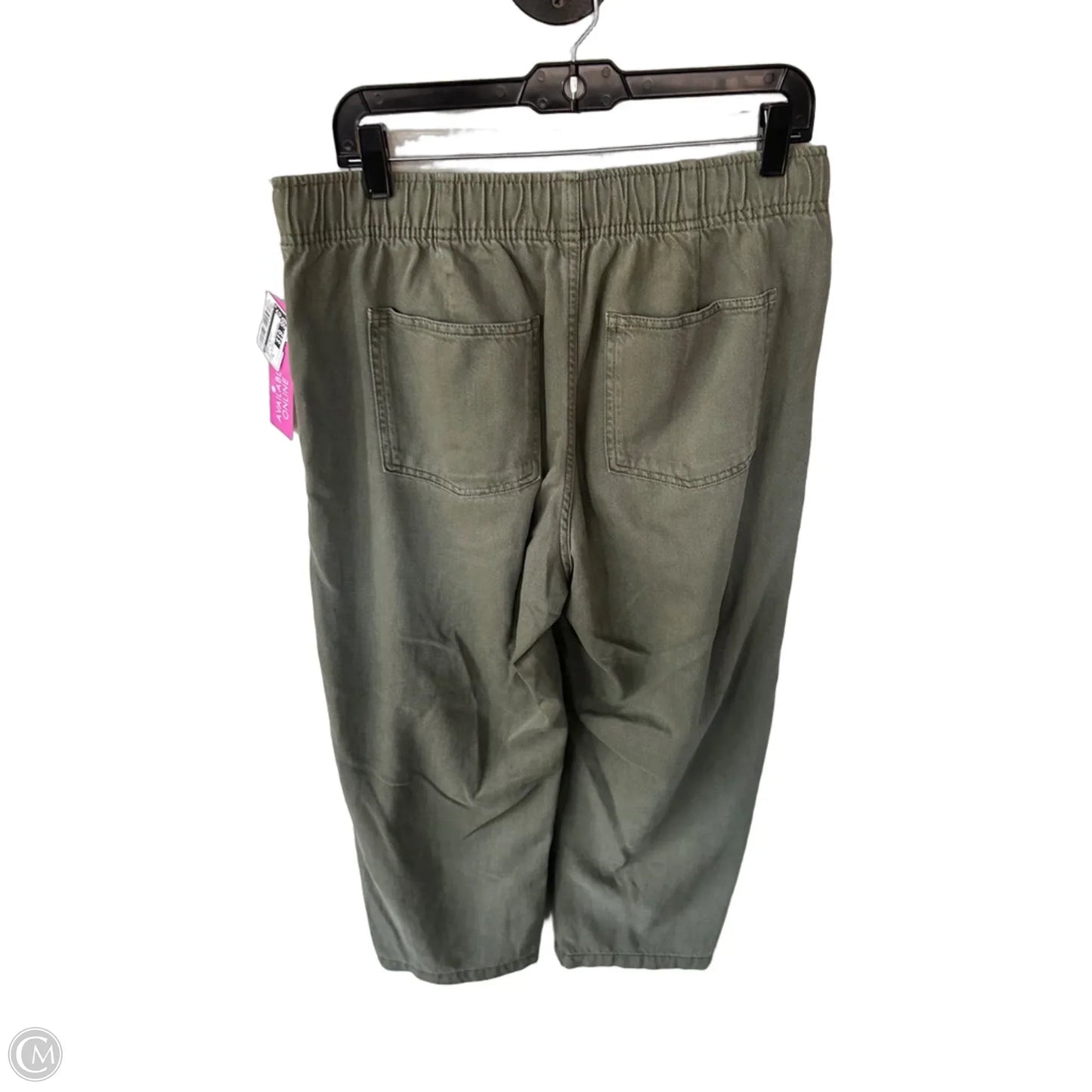 Jeans Straight By Gap In Green Denim, Size: M