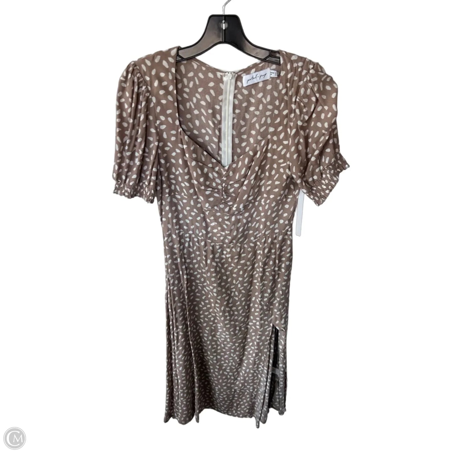 Dress Casual Maxi By Petal & Pup In Brown & White, Size: S