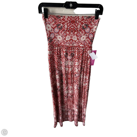 Skirt Maxi By Artisan Ny In Orange & White, Size: Xs