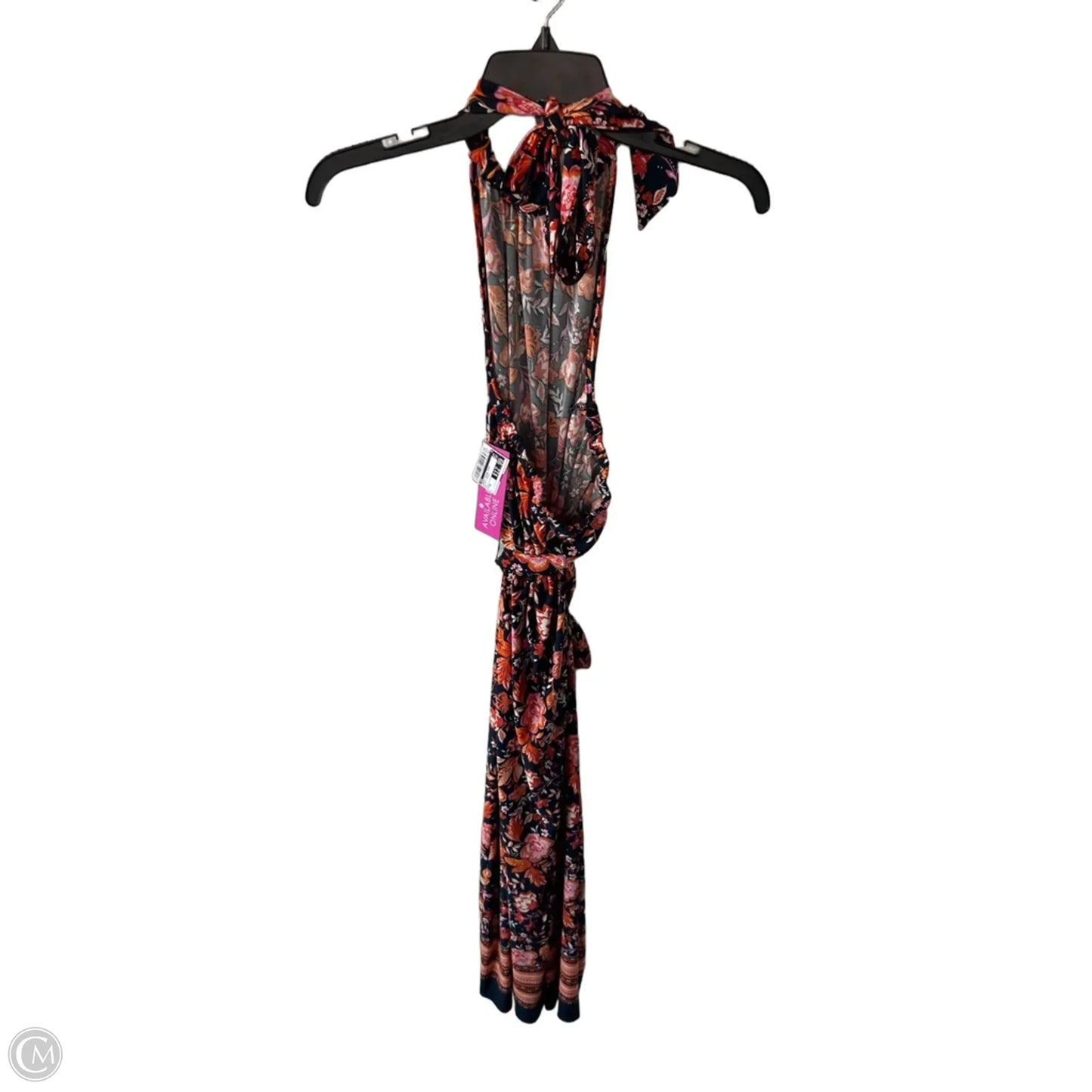 Dress Casual Midi By Msk In Blue & Orange, Size: M